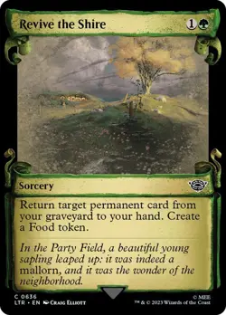 Revive the Shire 636 LTR MTG Sorcery Foil Food 2023 Showcase Green Common - Image 1