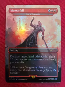 Meteorfall - Star of Extinction (Rainbow Foil) Secret Lair Drop Foil - Image 1