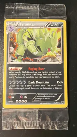 Pokemon *SEALED* Tyranitar 56/124 Cosmos Holo Rare XY Fates Collide TCG - Image 1