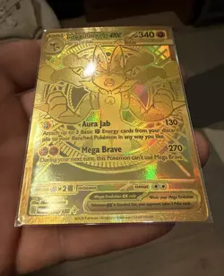 Mega Lucario ex 188/132 Me01: Mega Evolution Full Art Holo Hyper Rare Pokemon NM - Image 3