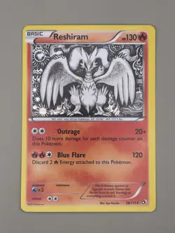 2013 Pokemon B&W Legendary Treasures 28/113 Reshiram Holo Rare - NM - Image 1