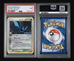 Pokemon Delta Species Crobat #2/113 Reverse Holo English 2005 PSA 9 - Image 1