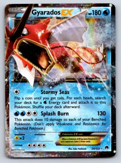 Gyarados EX 26/122 Holo EX Rare BREAKpoint Pokemon Lightly Played - Image 1