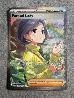 Parasol Lady 255/182 Special Illustration Rare Paradox Rift Pokemon NM - Image 1