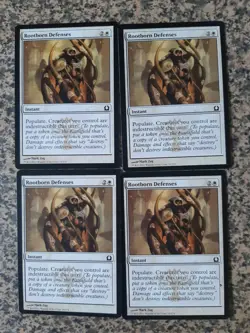 MTG 4 x Rootborn Defenses - Return to Ravnica - Image 1