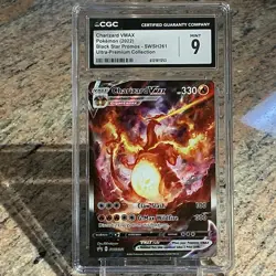 Pokemon Charizard VMAX 2022 Black ⭐ Promo SWSH261 Ultra Premium Collect CGC 9 - Image 1