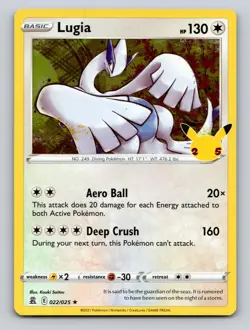 Lugia 022/025 Rare Celebrations - Pokemon Holo - NM - Image 1