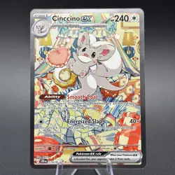 Pokemon TCG Chaos Rising Cinccino ex Special Illustration Rare 119/086 NM - Image 1