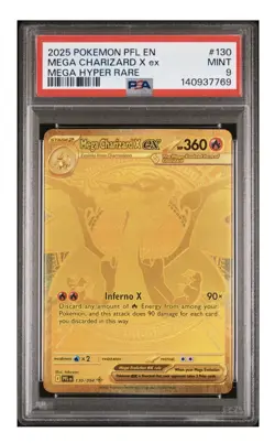 Pokemon TCG - Mega Charizard X EX 130/094 Hyper Rare - Phantasmal Flames - PSA 9 - Image 3