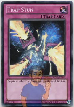 Trap Stun AP02-EN013 Super Rare Lightly Played Yugioh - Image 1