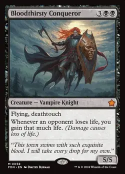 Bloodthirsty Conqueror x1 1x Foundations NM MTG - Image 1