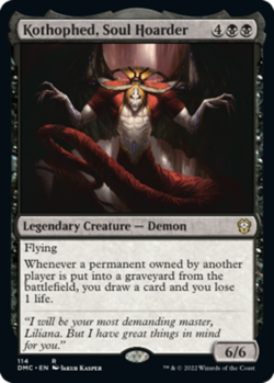 Kothophed, Soul Hoarder x1 NM Magic the Gathering 1x Commander Dominaria United - Image 1