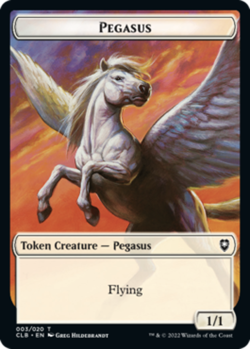Pegasus Token x1 NM Magic the Gathering 1x Commander Legends: Battle for Baldur' - Image 1