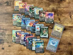 MTG Secret Lair Sonic the Hedgehog / Full Foil Set / Chaos Emerald Yellow + Blue - Image 1