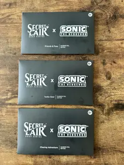 MTG Secret Lair Sonic the Hedgehog / Full Foil Set / Chaos Emerald Yellow + Blue - Image 3
