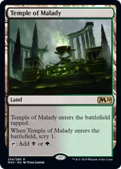 Temple of Malady x1 NM Magic the Gathering 1x Magic 2020 mtg card - Image 1