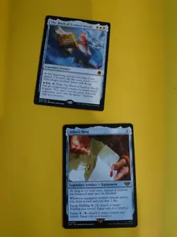Bilbo's Ring & The Book of Expalted Deeds. LTr & AFR rare artifact MTG 2 Card. - Image 1