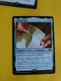 Bilbo's Ring & The Book of Expalted Deeds. LTr & AFR rare artifact MTG 2 Card. - Image 3