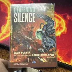 1x - Deafening Silence - (showcase) - Special Guest SPG - NM MTG Regular! - Image 1