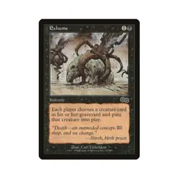 Exhume MTG Tempest Common LP Lightly Played Single Card - Image 1