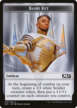 1x - Basri Ket Emblem - #16 - Magic Core Set 2021 - NM MTG - Image 1