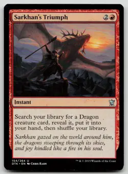 Sarkhan's Triumph U Dragons of Tarkir 154 NM - Image 1