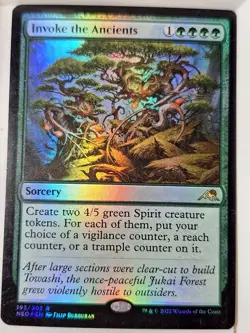 Invoke the Ancients - FOIL - Kamigawa: Neon Dynasty - Magic the Gathering MTG - Image 1
