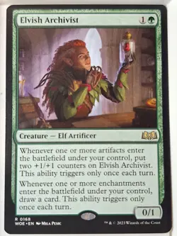 Elvish Archivist - Wilds of Eldraine - Magic the Gathering MTG Nice! - Image 1