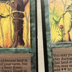 MTG Magic the Gathering Card Gaea’s Touch X4 LP NM - Image 2