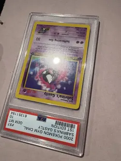 Pokemon Sabrina's Gastly Gym Challenge 97/132 1st Edition Psa 10 Vintage 2000 - Image 5