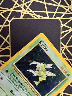 🔥 Scyther 10/64 🔥 Original Holo Rare Jungle Set Pokemon Card WOTC 1999 TCG - Image 5