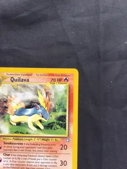 Pokemon Cards: Neo Genesis 1st Edition Uncommon: Quilava 47/111 - Image 3