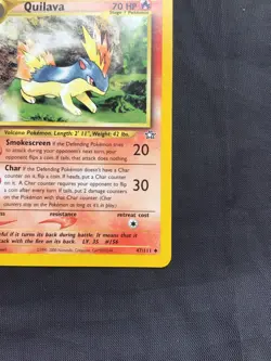 Pokemon Cards: Neo Genesis 1st Edition Uncommon: Quilava 47/111 - Image 4