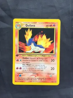 Pokemon Cards: Neo Genesis 1st Edition Uncommon: Quilava 46/111 - Image 1