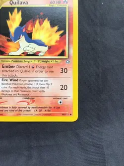 Pokemon Cards: Neo Genesis 1st Edition Uncommon: Quilava 46/111 - Image 4