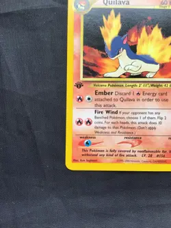 Pokemon Cards: Neo Genesis 1st Edition Uncommon: Quilava 46/111 - Image 5