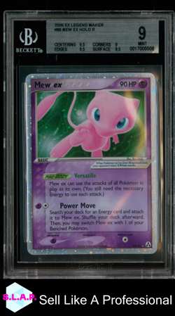 MEW EX POKEMON HOLO EX LEGEND MAKER 88 2006 ENGLISCH BGS 9 - Image 1