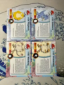 54 Psyduck 55 Golduck 56 Mankey 57 Primeape 1997 Pokemon Topps Blue Logo NM✨ - Image 2