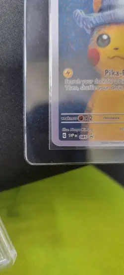 Pikachu With Grey Felt Hat Pokemon Promo #85 RAW - Image 4