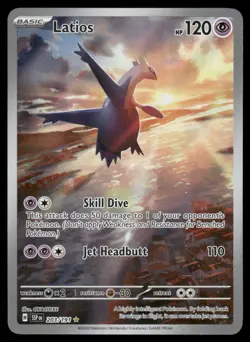 Latios 203/191 Illustration Rare Surging Sparks Pokemon Holo Near Mint - Image 1