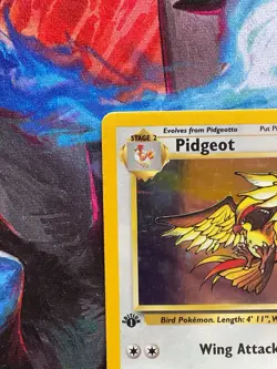 Pidgeot LP 1st Edition Jungle Holo Rare 8 Pokemon Vintage Wizards WOTC 1999 - Image 3