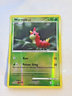 Wurmple 103/127 Platinum Reverse Holo Pokemon Yuka Morii Claymation LP - Image 1