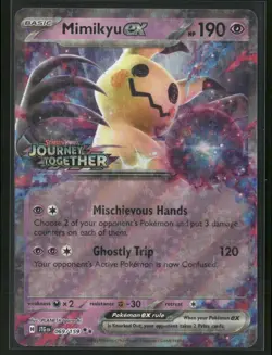Pokemon Mimikyu ex (Journey Together Stamped) Double Rare 069/159 NM - Image 1