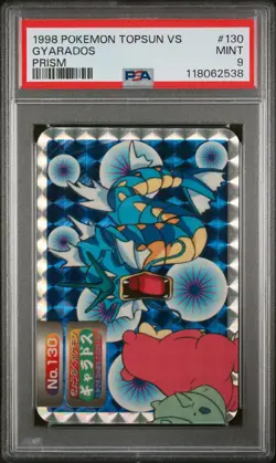 1998-99 POKEMON TOPSUN VS PRISM #130 GYARADOS PSA 9 - Image 1
