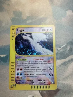 Lugia Crystal 149/147 Aquapolis Holo Ultra Secret Rare Pokemon TCG e-reader LP - Image 1