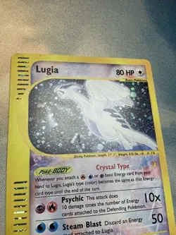 Lugia Crystal 149/147 Aquapolis Holo Ultra Secret Rare Pokemon TCG e-reader LP - Image 3