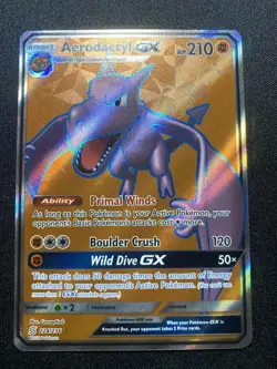 Aerodactyl GX 224/236 Rare Ultra Pokemon Unified Minds NM - Image 1