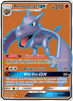 Aerodactyl GX 224/236 Rare Ultra Pokemon Unified Minds NM - Image 3