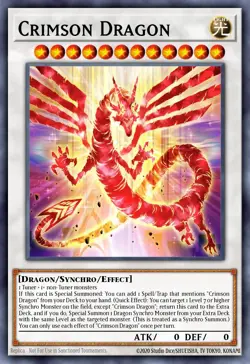 Crimson Dragon RA04-EN061 1st ED Yu-Gi-Oh! ULTRA RARE - Image 1