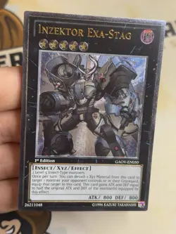 Inzektor Exa-Stag - Ultimate Rare 1st Edition GAOV-EN050 YuGiOh! NM EURO - Image 2